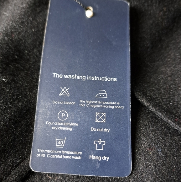 Men's lightweight navy blue peacoat double breasted cotton wool feel lined Small - Picture 8 of 11